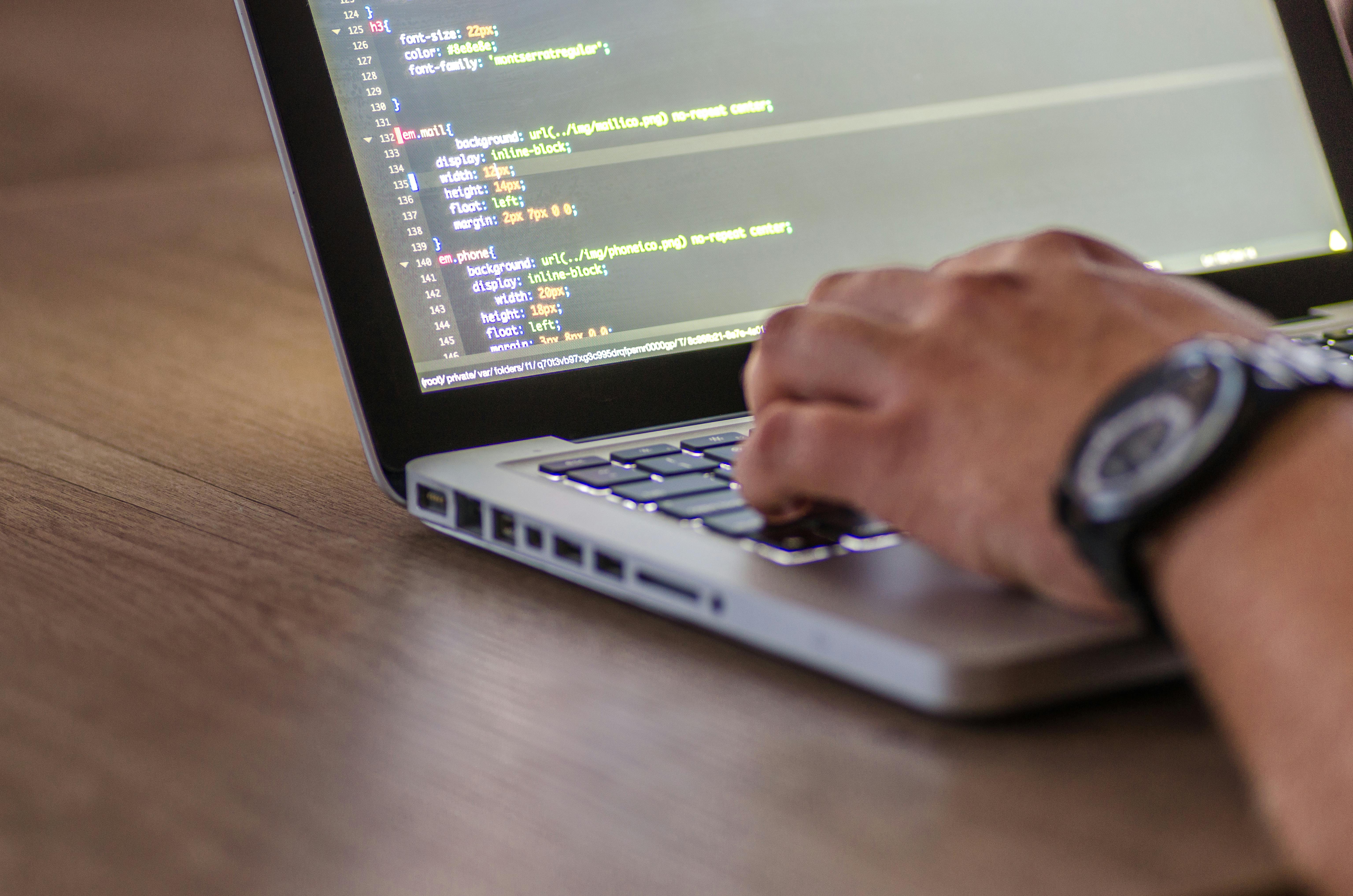 Image of coding web development